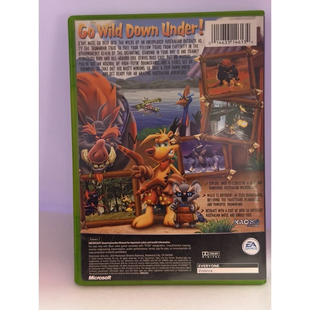 Ty the Tasmanian Tiger (Original Xbox, 2002) Complete CIB